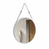 Dowell 24" Round Wall Mirror with Belt - Bathroom/Living Room/Hallway, Metal Frame - 5006 024 Series