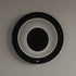 Dowell 28" Round LED Tunnel Wall Mirror - Touch Switch Light, Black Metal Frame - 5006 027 10ML