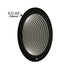 Dowell 28" Round LED Tunnel Wall Mirror - Touch Switch Light, Black Metal Frame - 5006 027 10ML