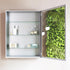Dowell Wall-Mounted Bathroom Mirror Medicine Cabinet - Three Adjustable Glass Shelves, Aluminum - 5007 Series