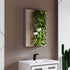 Dowell Wall-Mounted Bathroom Mirror Medicine Cabinet - Three Adjustable Glass Shelves, Aluminum - 5007 Series