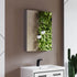Dowell Wall-Mounted Bathroom Mirror Medicine Cabinet - Three Adjustable Glass Shelves, Aluminum - 5007 Series