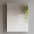 Dowell Wall-Mounted Bathroom Mirror Medicine Cabinet - Three Adjustable Glass Shelves, Aluminum - 5007 Series