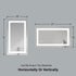 Dowell LED Wall Mirror with Inlaid Light - Touch On/Off, Adjustable Brightness, Anti-Fog - Bathroom, Living Room, Bedroom, Hallway - 5008 Series