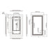 Dowell LED Wall Mirror with Inlaid Light - Touch On/Off, Adjustable Brightness, Anti-Fog - Bathroom, Living Room, Bedroom, Hallway - 5008 Series