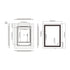 Dowell LED Wall Mirror with Inlaid Light - Touch On/Off, Adjustable Brightness, Anti-Fog - Bathroom, Living Room, Bedroom, Hallway - 5008 Series