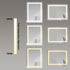 Dowell LED Wall Mirror with Inlaid Light - Touch On/Off, Adjustable Brightness, Anti-Fog - Bathroom, Living Room, Bedroom, Hallway - 5008 Series