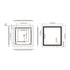 Dowell LED Wall Mirror with Inlaid Light - Touch On/Off, Adjustable Brightness, Anti-Fog - Bathroom, Living Room, Bedroom, Hallway - 5008 Series
