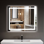 Dowell LED Wall Mirror with Inlaid Light - Touch On/Off, Adjustable Brightness, Anti-Fog - Bathroom, Living Room, Bedroom, Hallway - 5008 Series