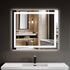 Dowell LED Wall Mirror with Inlaid Light - Touch On/Off, Adjustable Brightness, Anti-Fog - Bathroom, Living Room, Bedroom, Hallway - 5008 Series