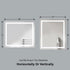 Dowell LED Wall Mirror with Inlaid Light - Touch On/Off, Adjustable Brightness, Anti-Fog - Bathroom, Living Room, Bedroom, Hallway - 5008 Series