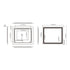Dowell LED Wall Mirror with Inlaid Light - Touch On/Off, Adjustable Brightness, Anti-Fog - Bathroom, Living Room, Bedroom, Hallway - 5008 Series