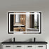 Dowell LED Wall Mirror with Inlaid Light - Touch On/Off, Adjustable Brightness, Anti-Fog - Bathroom, Living Room, Bedroom, Hallway - 5008 Series