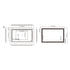 Dowell LED Wall Mirror with Inlaid Light - Touch On/Off, Adjustable Brightness, Anti-Fog - Bathroom, Living Room, Bedroom, Hallway - 5008 Series