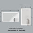 Dowell LED Wall Mirror with Inlaid Light - Touch On/Off, Adjustable Brightness, Anti-Fog - Bathroom, Living Room, Bedroom, Hallway - 5008 Series