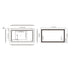 Dowell LED Wall Mirror with Inlaid Light - Touch On/Off, Adjustable Brightness, Anti-Fog - Bathroom, Living Room, Bedroom, Hallway - 5008 Series