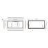 Dowell LED Wall Mirror with Inlaid Light - Touch On/Off, Adjustable Brightness, Anti-Fog - Bathroom, Living Room, Bedroom, Hallway - 5008 Series