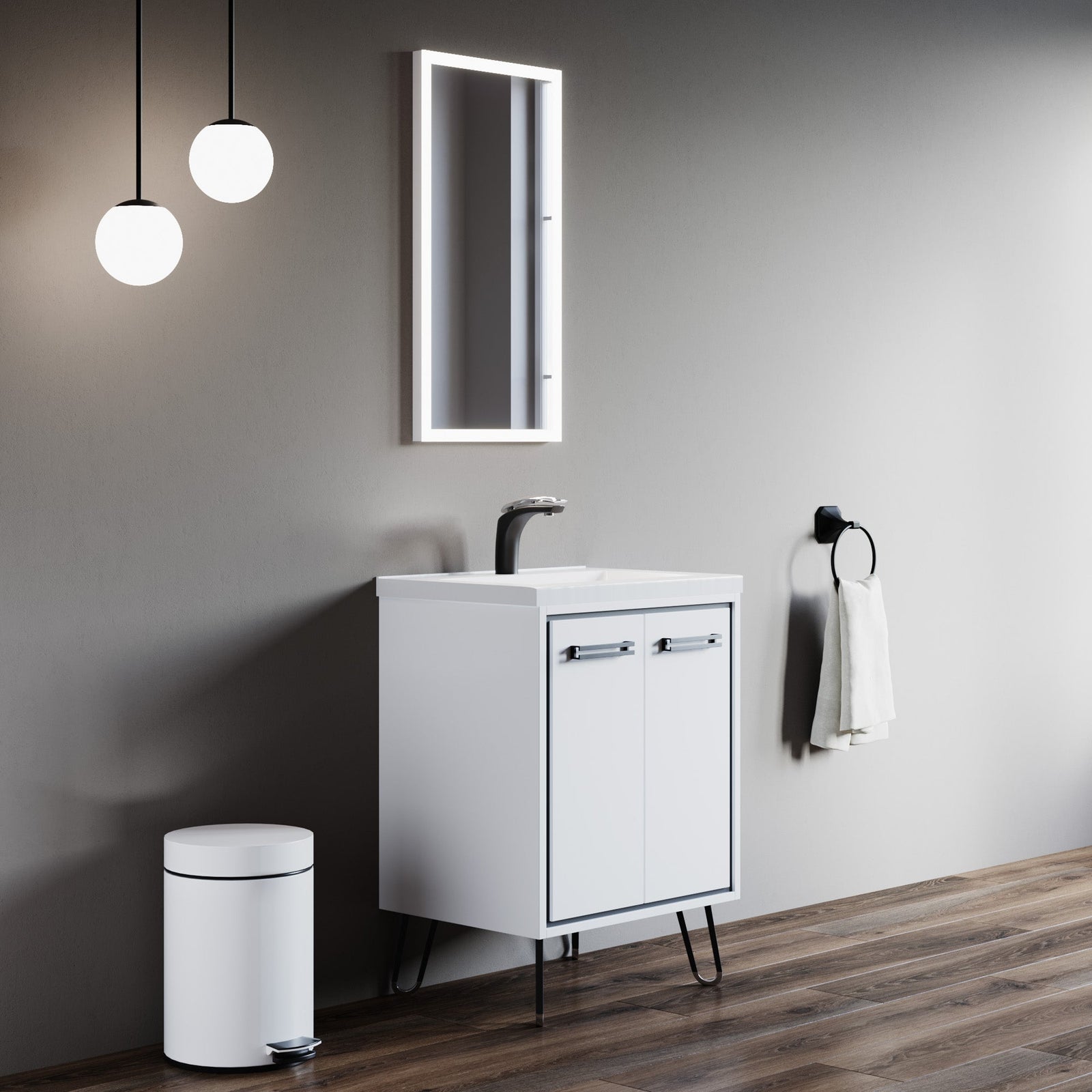 Dowell Framelit LED Bathroom Mirror- 5011 Series, Wall-Mounted Vanity Mirror, Modern Sleek Frameless Design, Energy-Efficient LED Lighting