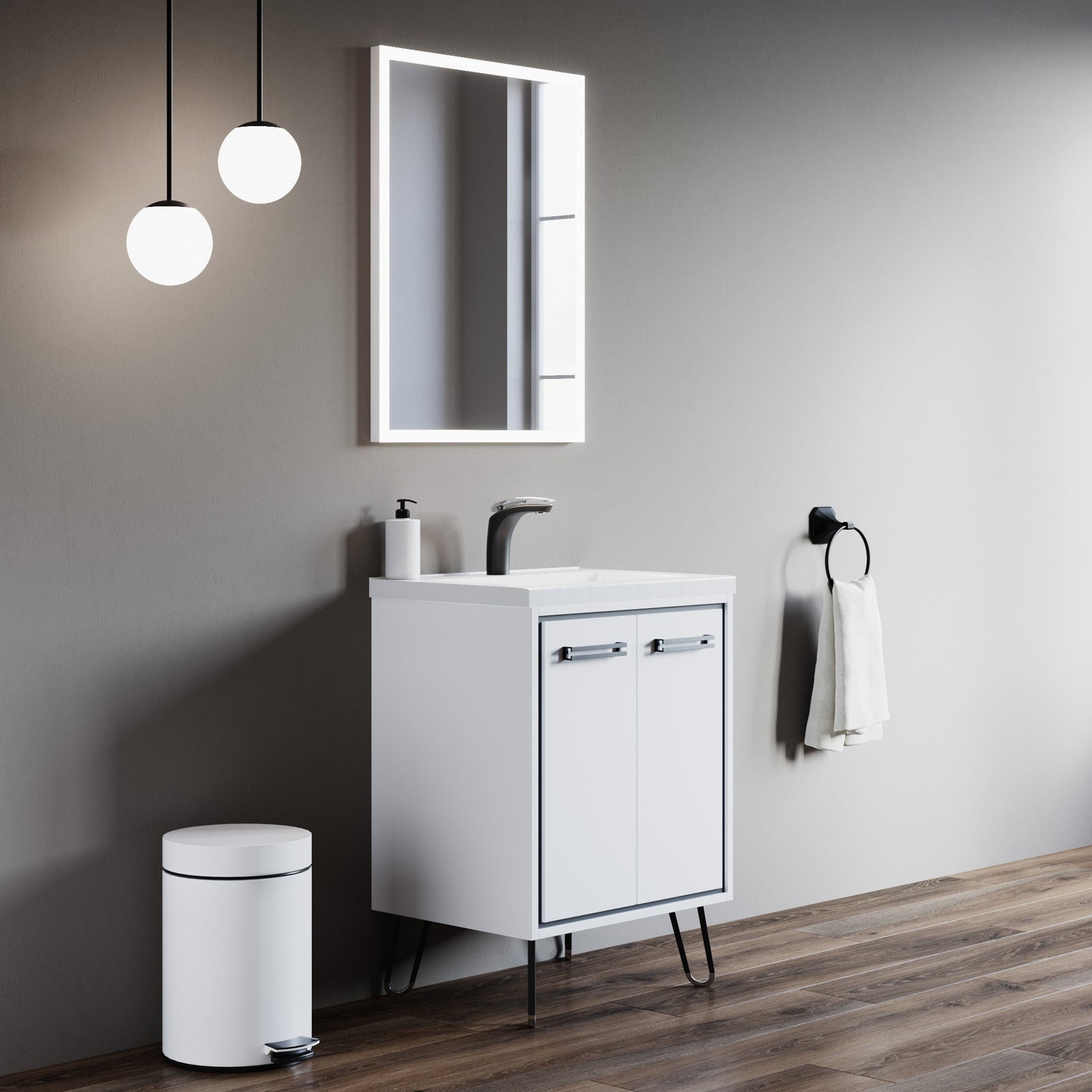 Dowell Framelit LED Bathroom Mirror- 5011 Series, Wall-Mounted Vanity Mirror, Modern Sleek Frameless Design, Energy-Efficient LED Lighting