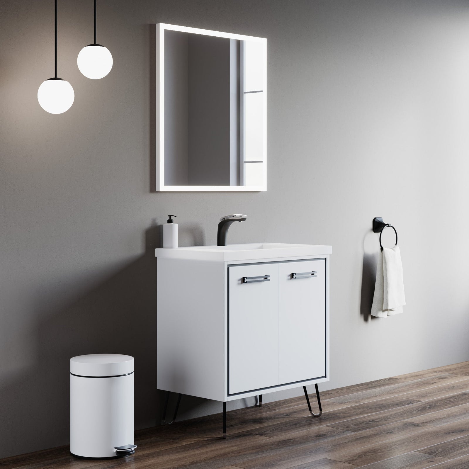 Dowell Framelit LED Bathroom Mirror- 5011 Series, Wall-Mounted Vanity Mirror, Modern Sleek Frameless Design, Energy-Efficient LED Lighting