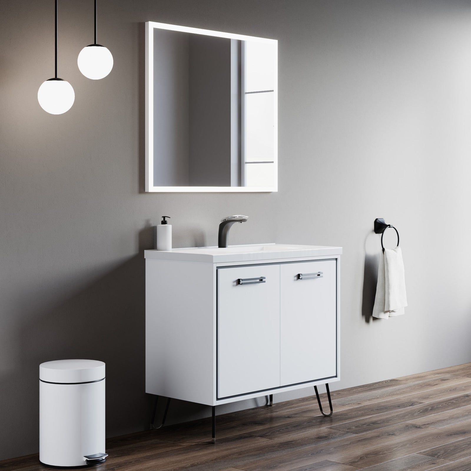 Dowell Framelit LED Bathroom Mirror- 5011 Series, Wall-Mounted Vanity Mirror, Modern Sleek Frameless Design, Energy-Efficient LED Lighting
