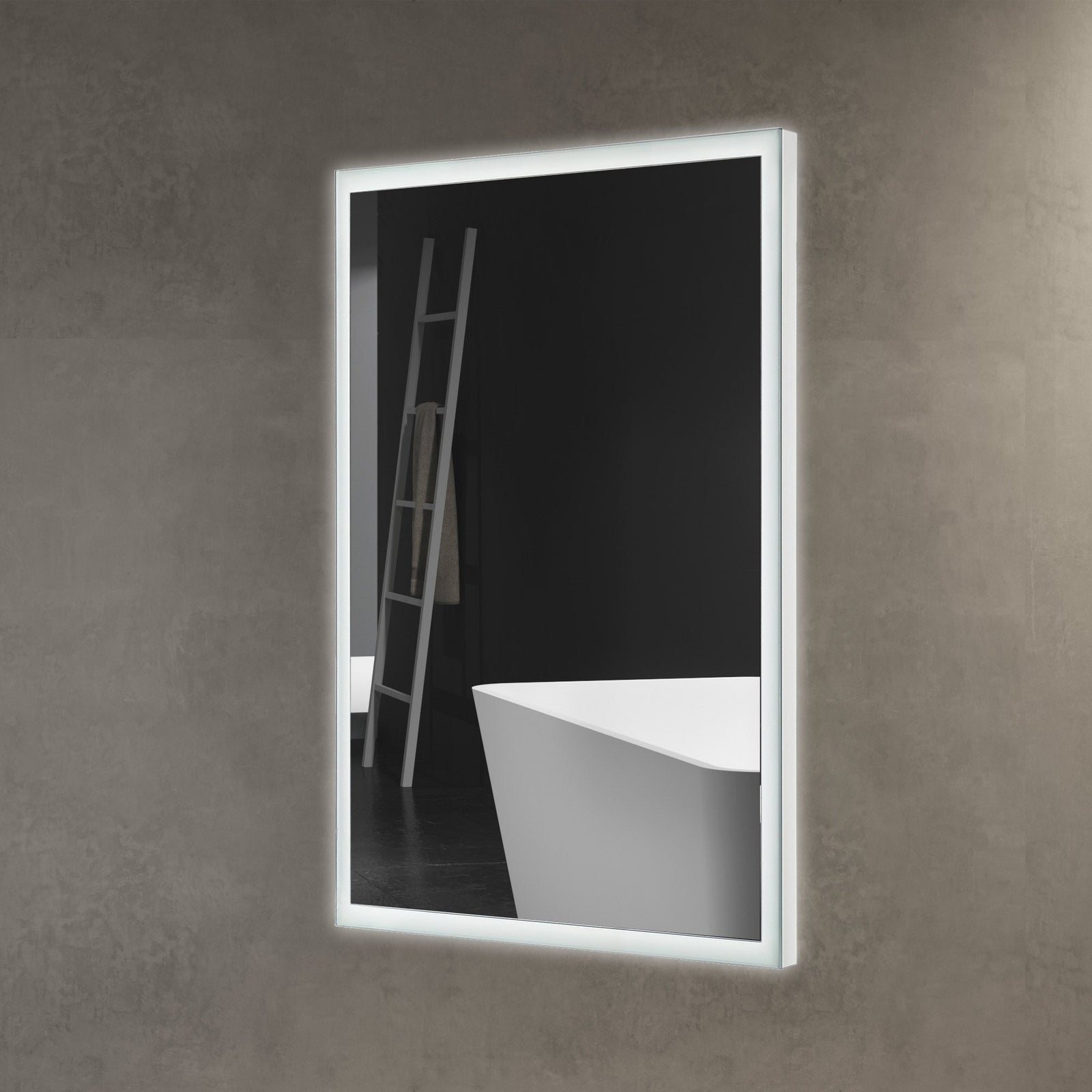 Dowell Framelit LED Bathroom Mirror- 5011 Series, Wall-Mounted Vanity Mirror, Modern Sleek Frameless Design, Energy-Efficient LED Lighting