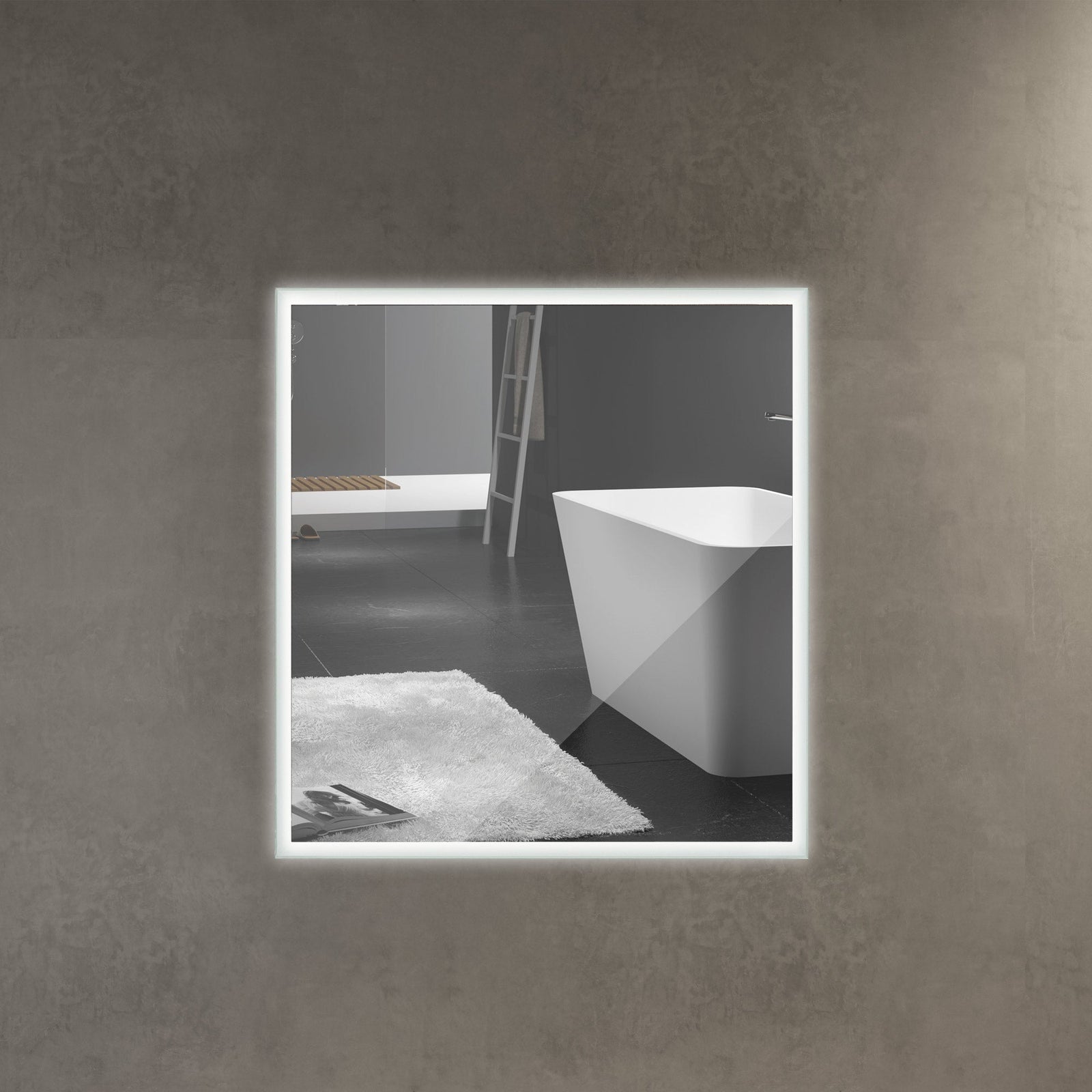 Dowell Framelit LED Bathroom Mirror- 5011 Series, Wall-Mounted Vanity Mirror, Modern Sleek Frameless Design, Energy-Efficient LED Lighting