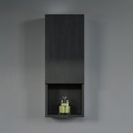 Dowell 12" Wall-Mounted Bathroom Cabinet, Soft-Close Door, Three Shelves