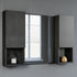 Dowell 12" Wall-Mounted Bathroom Cabinet, Soft-Close Door, Three Shelves