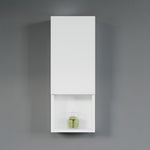 Dowell 12" Wall-Mounted Bathroom Cabinet, Soft-Close Door, Three Shelves