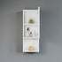 Dowell 12" Wall-Mounted Bathroom Cabinet, Soft-Close Door, Three Shelves
