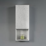 Dowell 12" Wall-Mounted Bathroom Cabinet, Soft-Close Door, Three Shelves