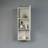 Dowell 12" Wall-Mounted Bathroom Cabinet, Soft-Close Door, Three Shelves