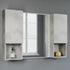 Dowell 12" Wall-Mounted Bathroom Cabinet, Soft-Close Door, Three Shelves