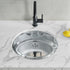 Dowell 19" Oval Undermount Single Bowl 18-Gauge Stainless Steel Kitchen Bar / Bathroom Sink - 5- 3/4" Deep Bowl, Double Layered Body With Overflow, 6001 Series