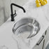 Dowell 19" Oval Undermount Single Bowl 18-Gauge Stainless Steel Kitchen Bar / Bathroom Sink - 5- 3/4" Deep Bowl, Double Layered Body With Overflow, 6001 Series