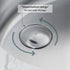 Dowell 19" Oval Undermount Single Bowl 18-Gauge Stainless Steel Kitchen Bar / Bathroom Sink - 5- 3/4" Deep Bowl, Double Layered Body With Overflow, 6001 Series