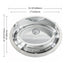 Dowell 19" Oval Undermount Single Bowl 18-Gauge Stainless Steel Kitchen Bar / Bathroom Sink - 5- 3/4" Deep Bowl, Double Layered Body With Overflow, 6001 Series