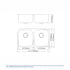 Dowell 32" Kitchen Undermount Double Bowl Sink - Two 14" Bowls, 9" Deep, Stainless Steel 18 Gauge - 6001 Series