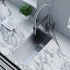 Dowell 11" L x 20" W Handcrafted Undermount Kitchen Sink 18 Gauge Stainless Steel 8" Depth Single Bowl With Strainer