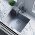 Dowell 23" L x 18" W Handcrafted Undermount Kitchen Sink 18 Gauge Stainless Steel 9" Depth Single Bowl With Grid Strainer