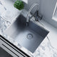 Dowell 23" L x 18" W Handcrafted Undermount Kitchen Sink 18 Gauge Stainless Steel 10" Depth Single Bowl With Grid Strainer