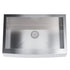 Dowell 30" L x 20" W Handcrafted Apron-Front Farmhouse Undermount Kitchen Sink 18 Gauge Stainless Steel 10" Depth Single Bowl With Grid Strainer