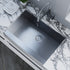 Dowell 30" L x 20" W Handcrafted Apron-Front Farmhouse Undermount Kitchen Sink 18 Gauge Stainless Steel 10" Depth Single Bowl With Grid Strainer