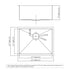 Dowell 23" L x 18" W Handcrafted Undermount Kitchen Sink 18 Gauge Stainless Steel 9" Depth Single Bowl With Grid Strainer