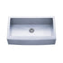 Dowell 35-7/8" L x 20-3/4" W Handcrafted Apron-Front Farmhouse Undermount Kitchen Sink 18 Gauge Stainless Steel 10" Depth Single Bowl With Grid Strainer