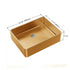 Dowell 18-7/8" Bathroom Rectangular Vessel Sink - Stainless Steel 18 Gauge, 5-1/8" Deep - 6004 1915 Series