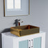 Dowell 18-7/8" Bathroom Rectangular Vessel Sink - Stainless Steel 18 Gauge, 5-1/8" Deep - 6004 1915 Series