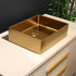 Dowell 18-7/8" Bathroom Rectangular Vessel Sink - Stainless Steel 18 Gauge, 5-1/8" Deep - 6004 1915 Series
