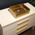Dowell 18-7/8" Bathroom Rectangular Vessel Sink - Stainless Steel 18 Gauge, 5-1/8" Deep - 6004 1915 Series